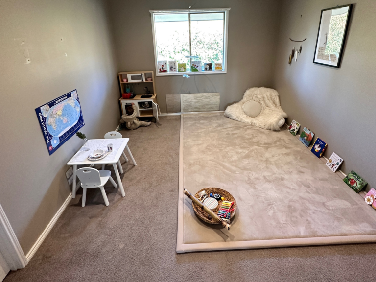 Our Montessori Inspired Playroom for Our One-Year-Old + Tips to Create Your Own