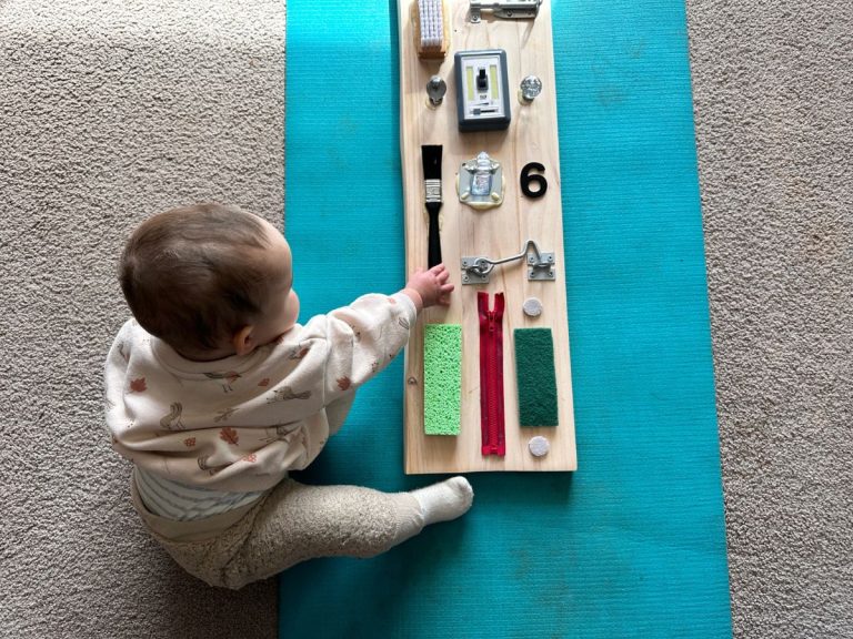 How to Make a DIY Toddler Busy Board